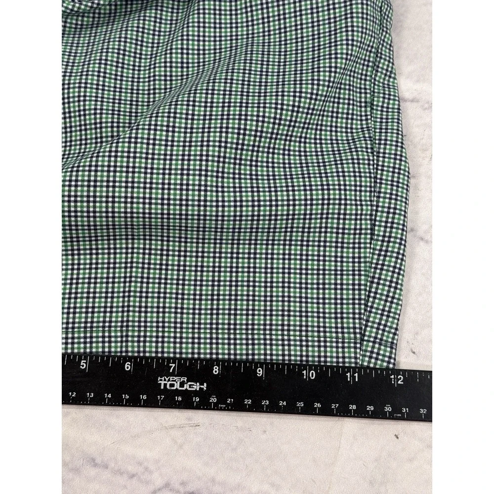 BEN HOGAN Men's Golf Shorts 36 Green Check Performance 10